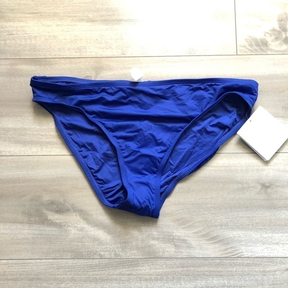La Blanca Blue Hipster Swim Bikini Bottom 14 - Picture 2 of 11